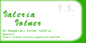 valeria volner business card